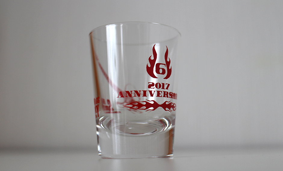 「Smoky6周年」ショットグラス