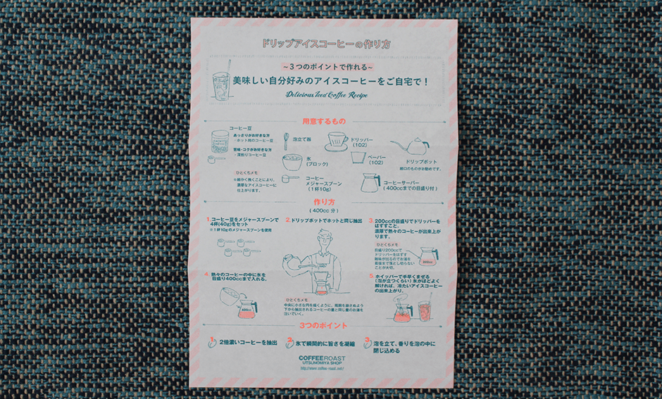 「ドリップアイスコーヒーの作り方」